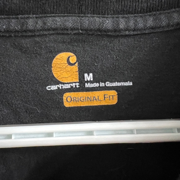 Carhartt Men's Classic Black Tee with Pocket - Picture 5 of 7